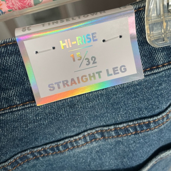 Tinseltown High Rise Straight Leg Jeans - Picture 6 of 6